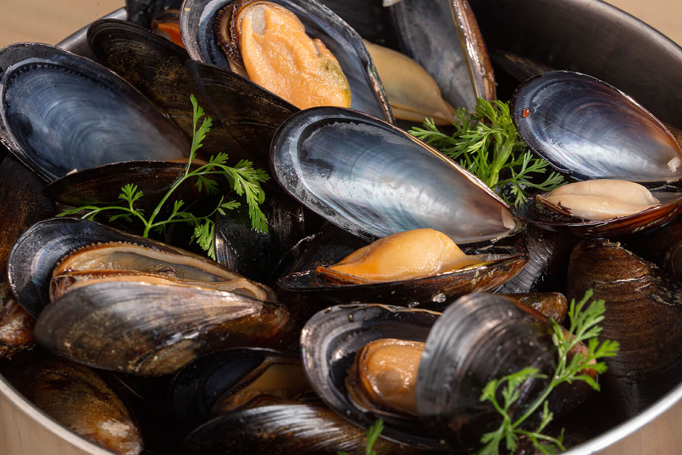 Mejillones de chile enteros